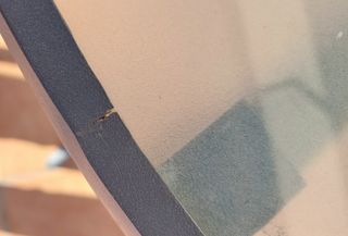 Mesa y 4 sillas de jardín de acero y cristal