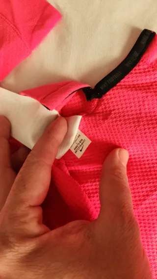 Sudadera FCB Nike Media Cremallera Rosa chicle