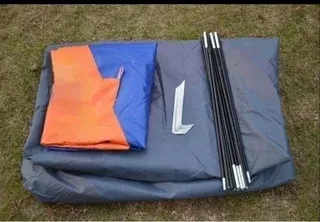 Tienda de campaña 2 personas naranja/verde