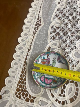 4 Platos Porcelana China Macao Antiguos