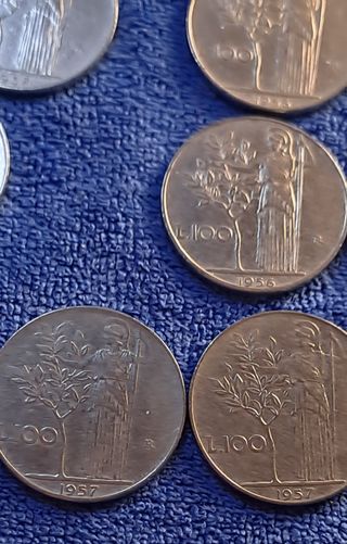 22 Monete 100 Lire Minerva Storiche