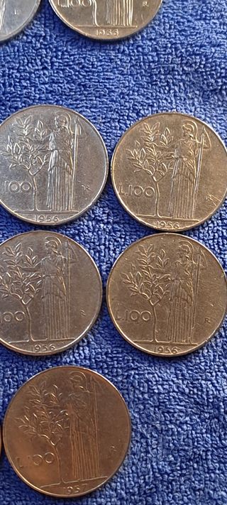 22 Monete 100 Lire Minerva Storiche