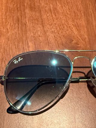 Occhiali da sole Ray-Ban Aviator Argento azzurro