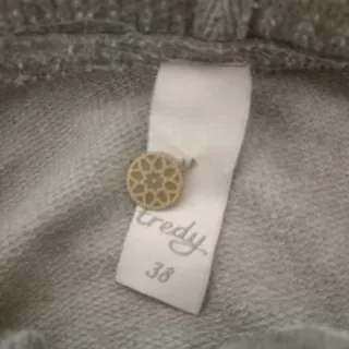 Felpa Tredy con strass grigio