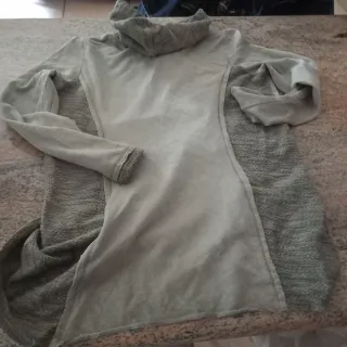 Felpa Tredy con strass grigio