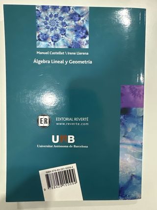 Álgebra lineal y geometría (Spanish Edition)