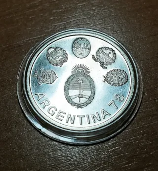 Argentina 2000 Pesos en Plata 1978 FIFA