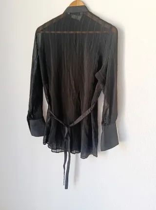 Camisa Zara Pechera Plisada de Zara