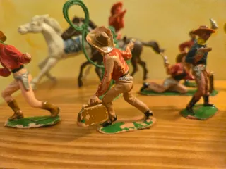 Figuras Cowboys Plástico Años 70