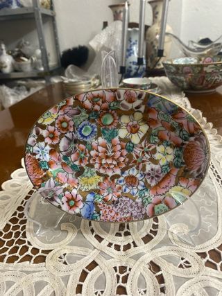 Plato ovalado porcelana China Macao