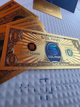 5 Banconote da Collezione 1 Solana Oro