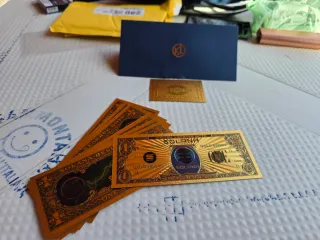 5 Banconote da Collezione 1 Solana Oro