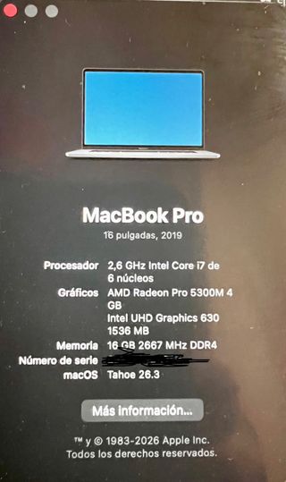 MacBook Pro 16'' 2019