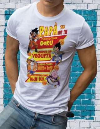 Camiseta Dragon Ball Día del Padre Tallas disponib