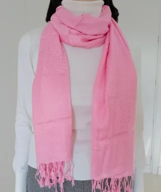 BUFANDA PAÑUELO FULAR DE MUJER ROSA