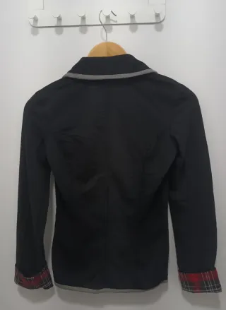 Chaqueta Americana negro mujer BKS estilo Preppy