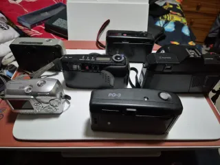 Lotto di 5 fotocamere Samsung, Olympus, Falc