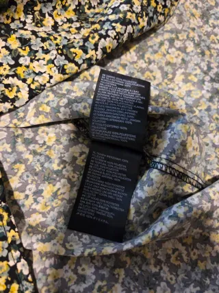 Abito H&M floreale verde e giallo