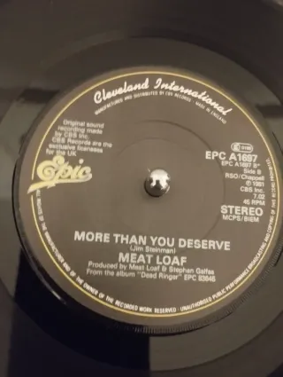 Meat Loaf - Dead Ringer For Love Vinilo 7