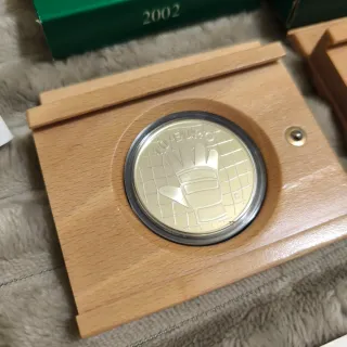 Monete da 10€ Mondiali di Calcio 2002 (Palla e Guantone)