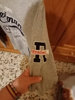 Sudadera invierno gris Realman niño