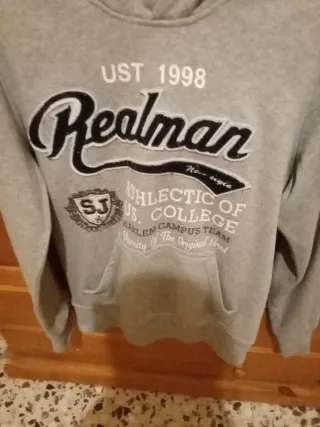 Sudadera invierno gris Realman niño