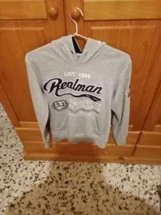Sudadera invierno gris Realman niño
