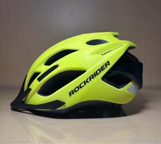 Casco Bici Rockrider Giallo/Nero