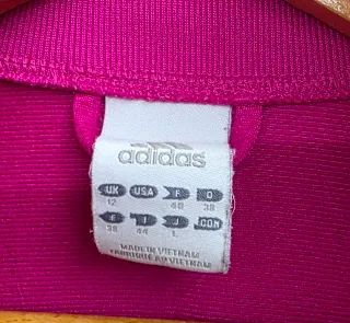 Chaqueta Adidas Talla 38 Rosa/Blanco