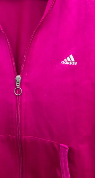 Chaqueta Adidas Talla 38 Rosa/Blanco