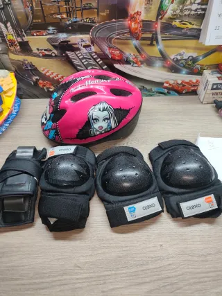 Patines Oxelo Active Fit.3 T/M, rodilleras, casco