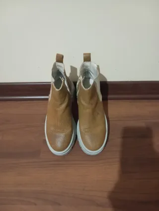 Stivaletti donna beige/marrone