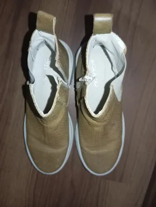 Stivaletti donna beige/marrone