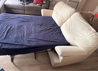 Sofá cama beige 3 plazas