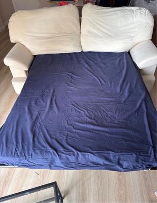 Sofá cama beige 3 plazas