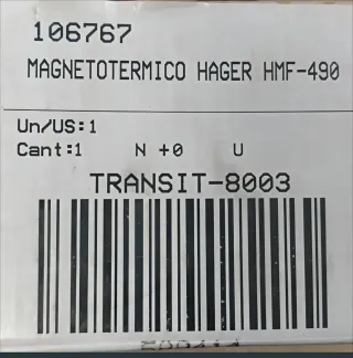 Hager Magneto HMF490 C100 + Bloquel Dif BDC480E