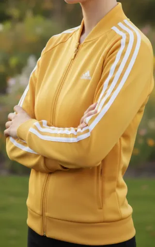 Chaqueta Adidas Retro Dorada Talla 42