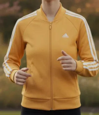 Chaqueta Adidas Retro Dorada Talla 42