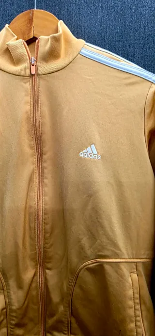 Chaqueta Adidas Retro Dorada Talla 42