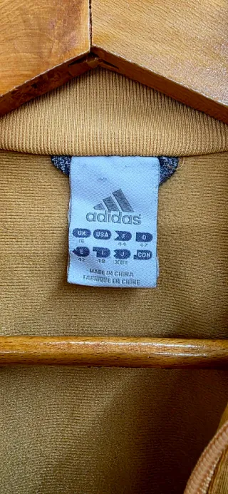 Chaqueta Adidas Retro Dorada Talla 42