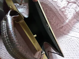 Bolso de viaje antiguo cocodrilo