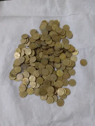 Lotto di monete antiche da 5 pesetas