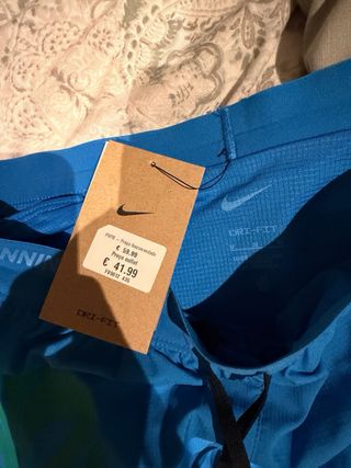 Shorts Nike Running Azul e Verde