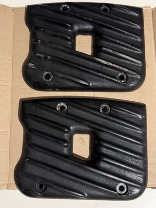 Tapas Softail Cromadas Tapas EMD negras