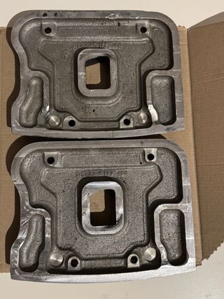 Tapas Softail Cromadas Tapas EMD negras