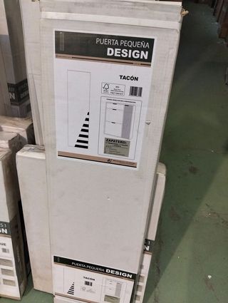 Zapatero 2 Compartimentos + 1 cajón + Puerta MekaBlock Tacón Blanco