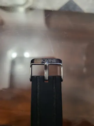 Reloj Giovine Cronógrafo Negro y Plateado