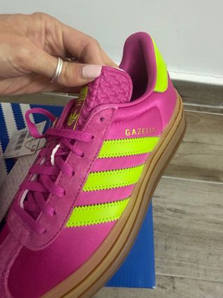Adidas Gazelle Bold Scarpe Donna Rosa/giallo