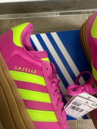 Adidas Gazelle Bold Scarpe Donna Rosa/giallo