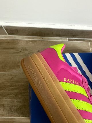 Adidas Gazelle Bold Scarpe Donna Rosa/giallo